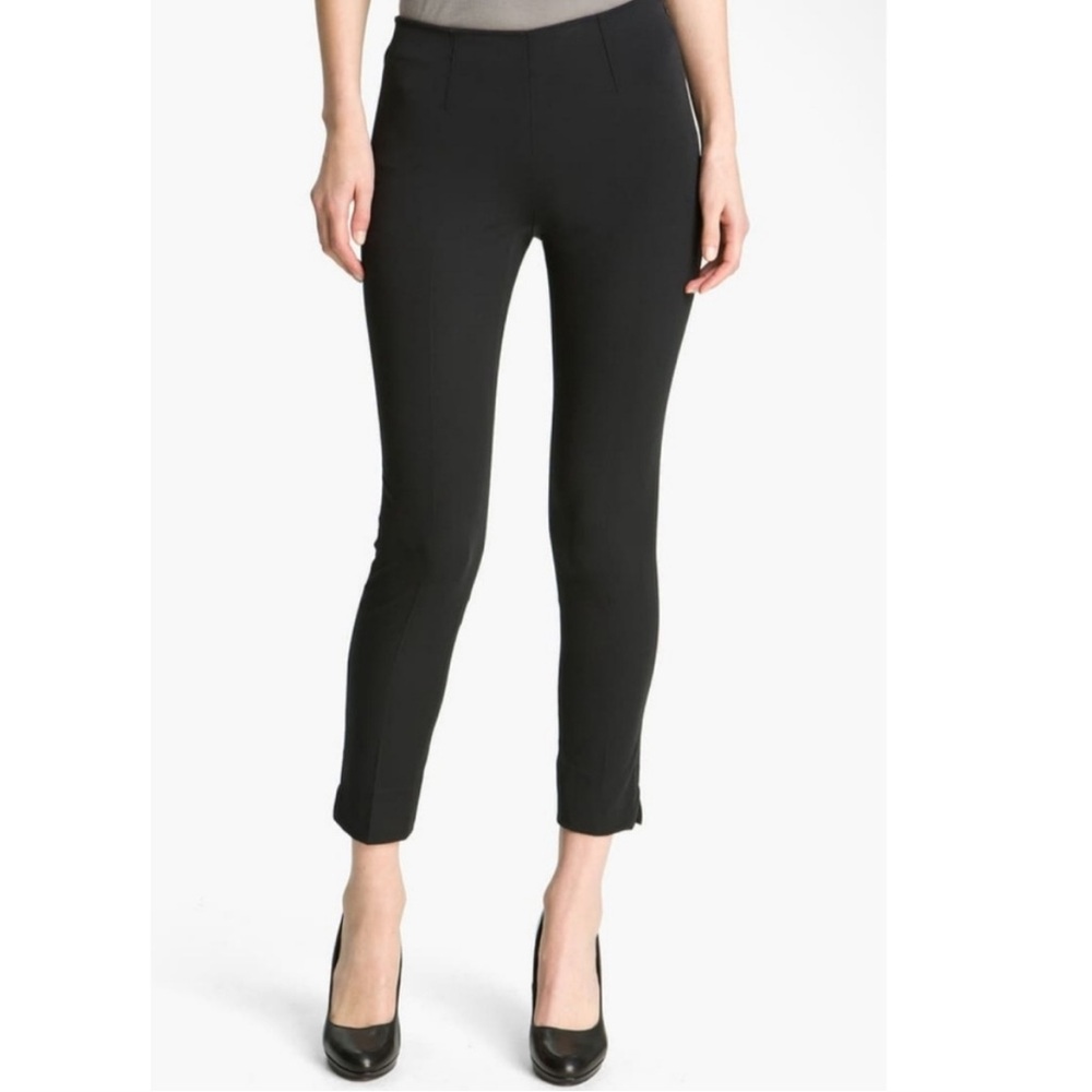 Theory Belisa Black Monaco Crop Stretch Pants Size 8